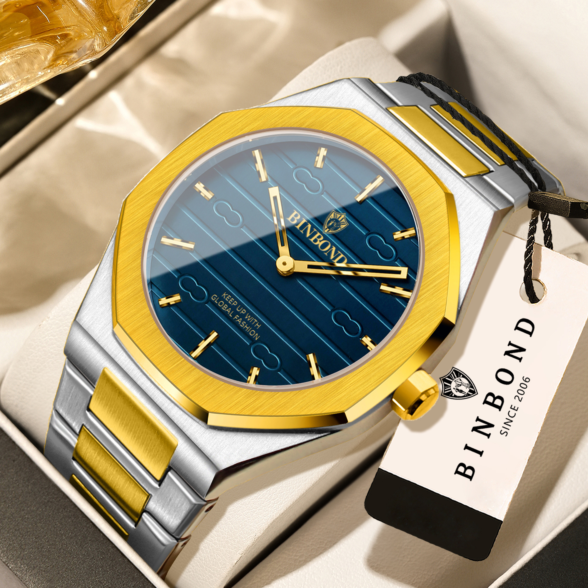 Smartwatch Luxury Watches For Men - BINBOND Luxury vintage quartz wristwatches for