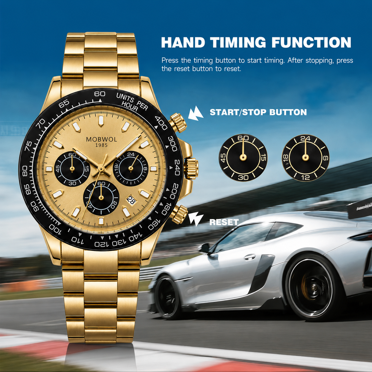 Smartwatch Luxury Watches For Men - MOBWOL 1985 Light Luxury Men's Watch