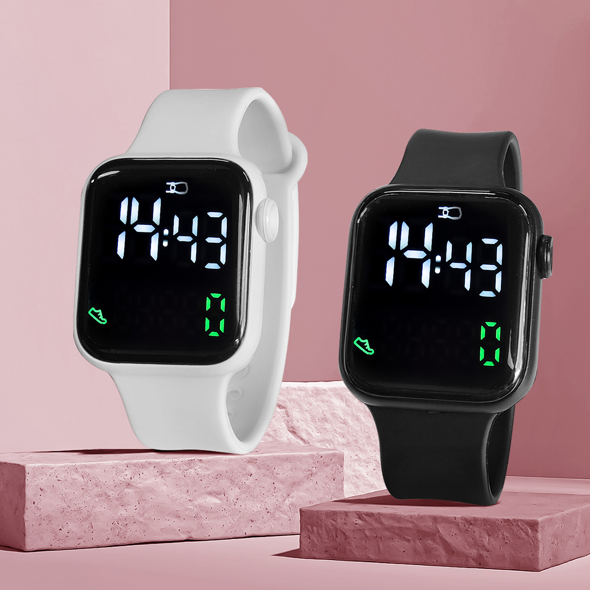 Smartwatch Watches Digital - New 2PCS Student Minimalist Smart Watch