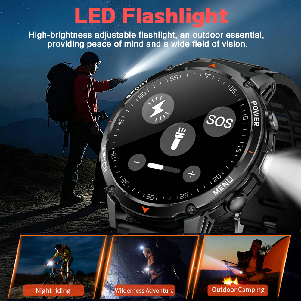 2026New 1400mAh T-Rex 3 Smart  - огляд і ціна Smartwatch Military Watches For Men
