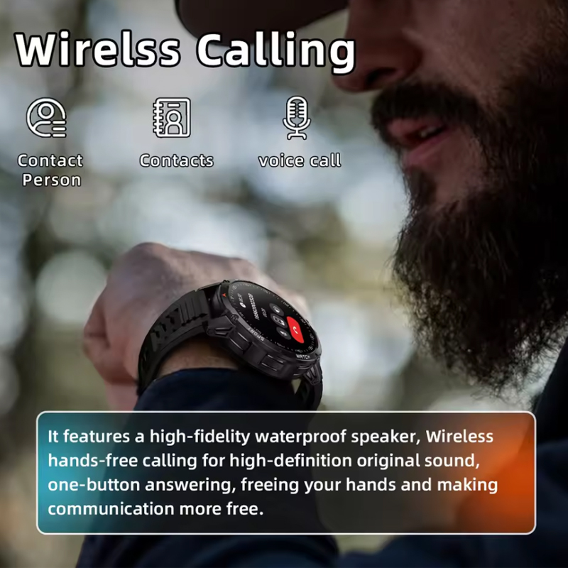 2026New 1400mAh T-Rex 3 Smart  - огляд і ціна Smartwatch Military Watches For Men