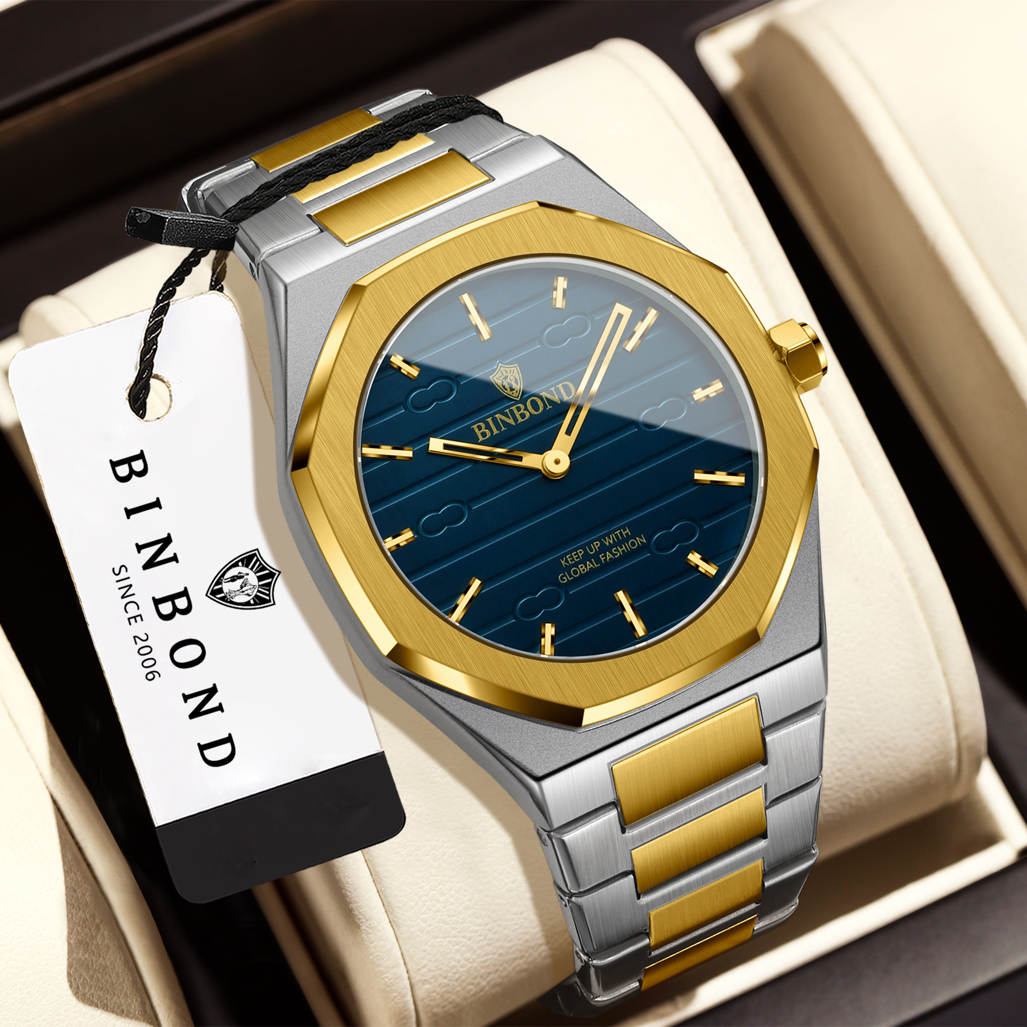 BINBOND Luxury vintage quartz  - огляд і ціна Smartwatch Luxury Watches For Men