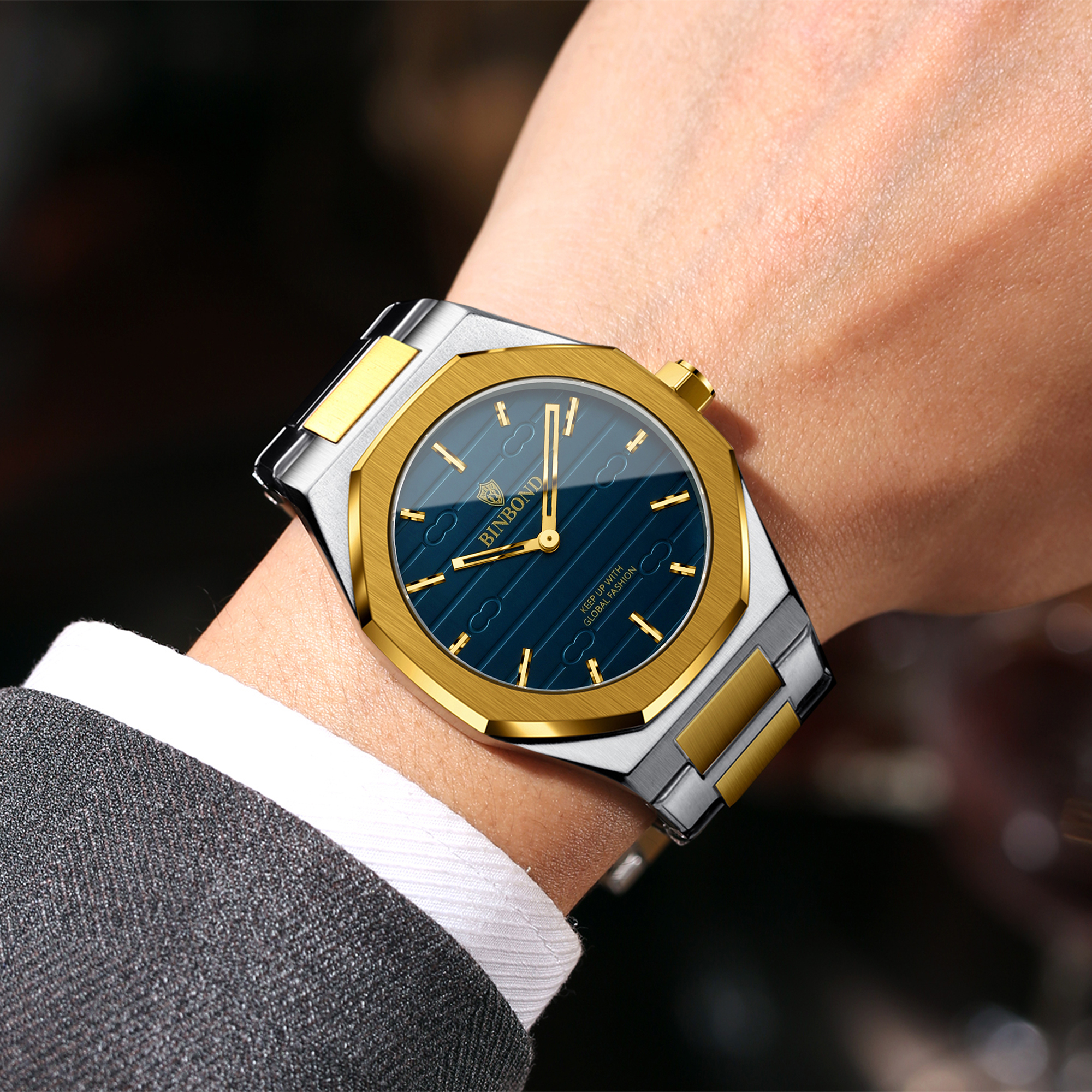 BINBOND Luxury vintage quartz  - огляд і ціна Smartwatch Luxury Watches For Men