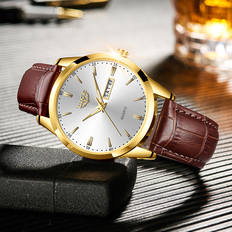 LIGE Man Watch Fashion Leather - огляд і ціна Smartwatch Military Watches For Men