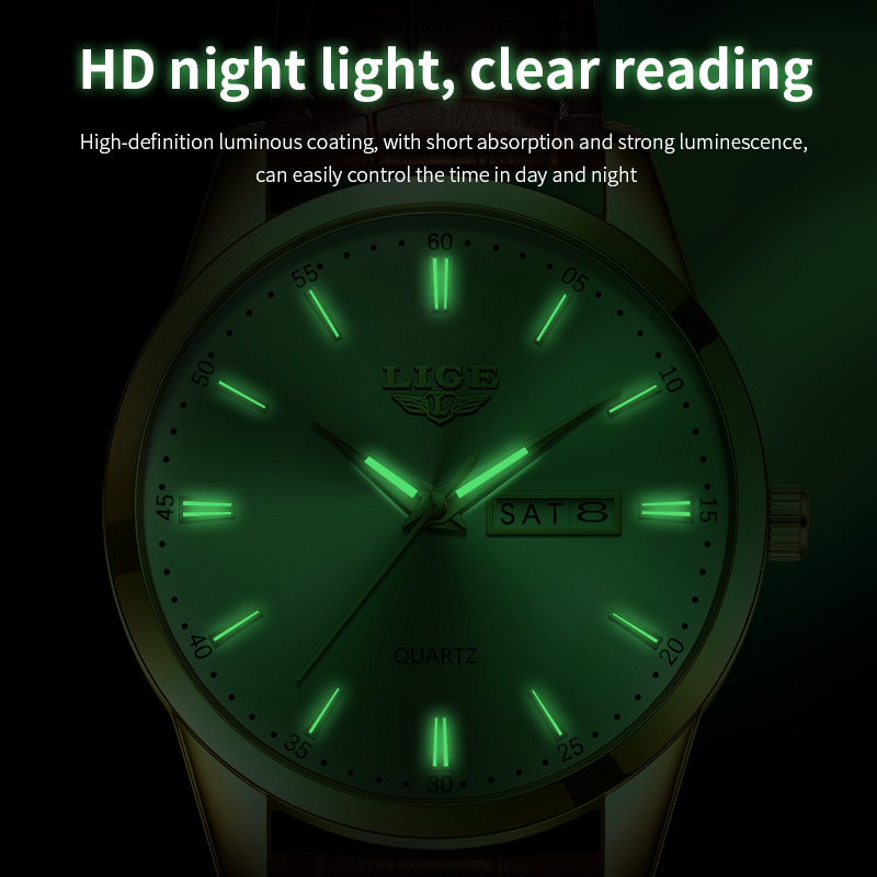 LIGE Man Watch Fashion Leather - огляд і ціна Smartwatch Military Watches For Men