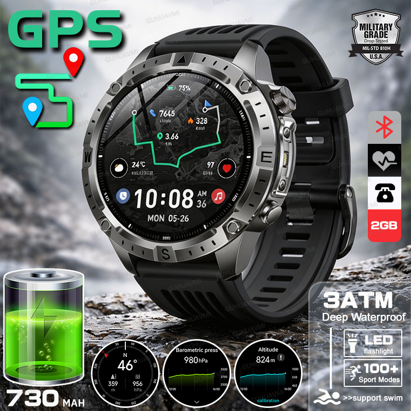 2026New Outdoor Military GPS N - огляд і ціна Smartwatch Military Watches For Men