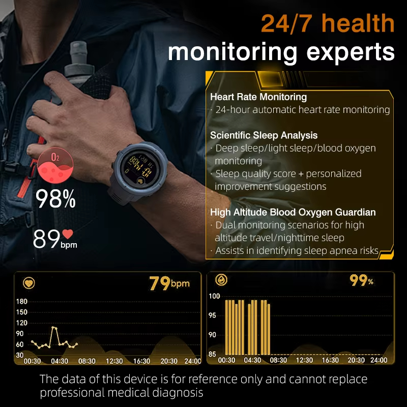 NORTH EDGE NEW MARS 5 Men's Di - огляд і ціна Smartwatch Military Watches For Men