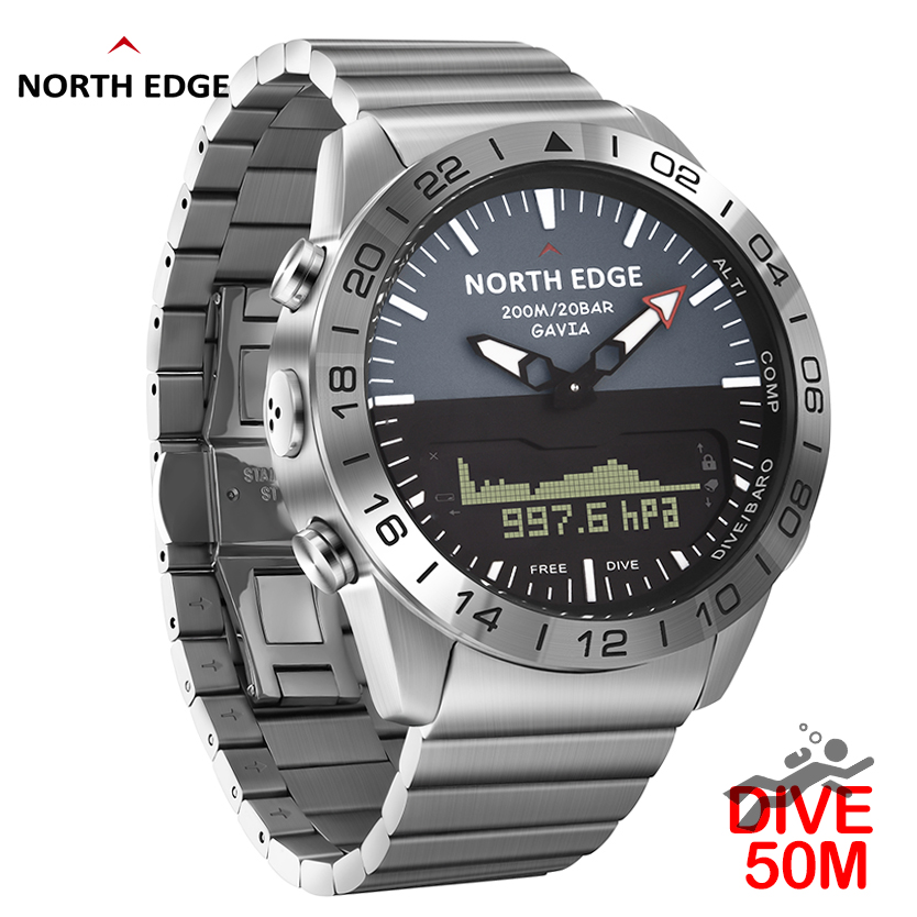 NORTH EDGE Mens Dive Watch Mil - огляд і ціна Smartwatch Military Watches For Men