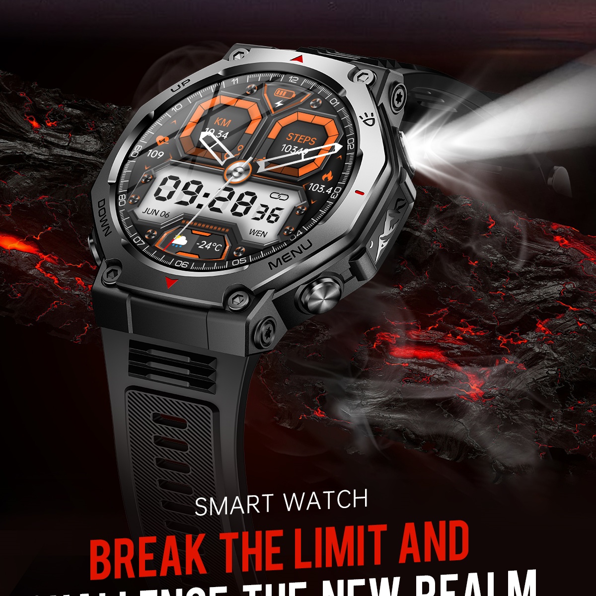 2025 New Military Smart Watch  - огляд і ціна Watch Vs Amazfit