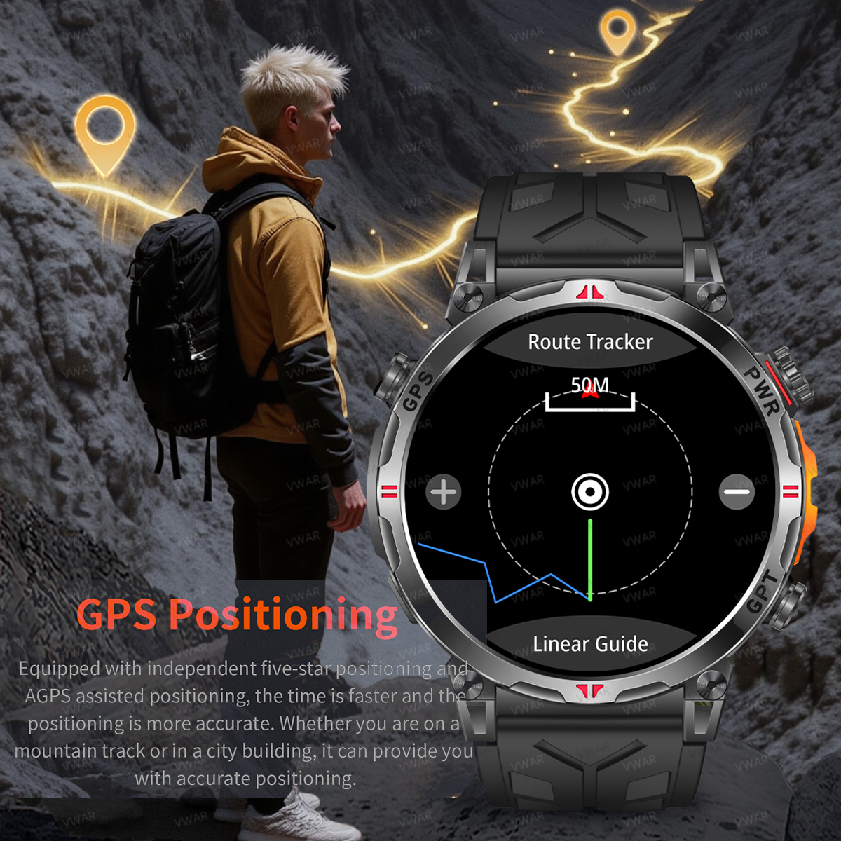 VWAR Oudtoor GPS Smart Watch B - огляд і ціна Watch Vs Amazfit