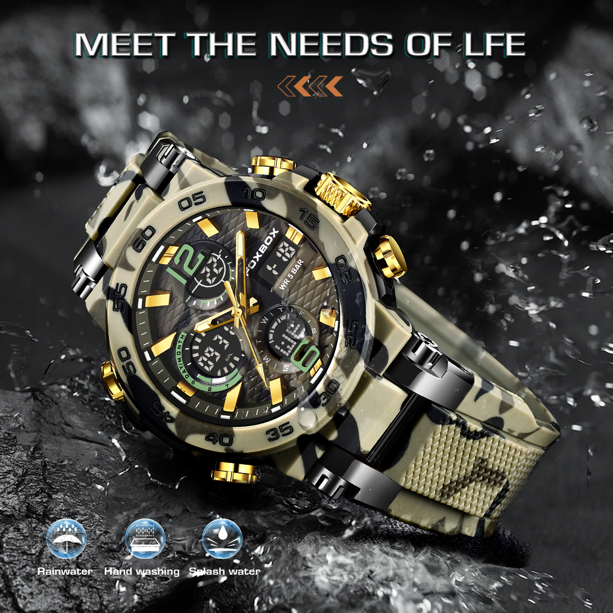 LIGE Electronic Men's Wristwat - огляд і ціна Smartwatch Military Watches For Men