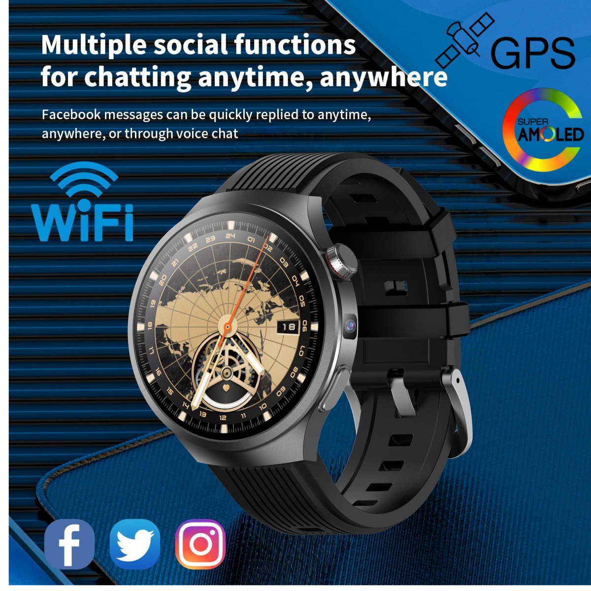 VP30 4G 5G Cellular Smart Watc - огляд і ціна Smartwatch Watch Whatsapp