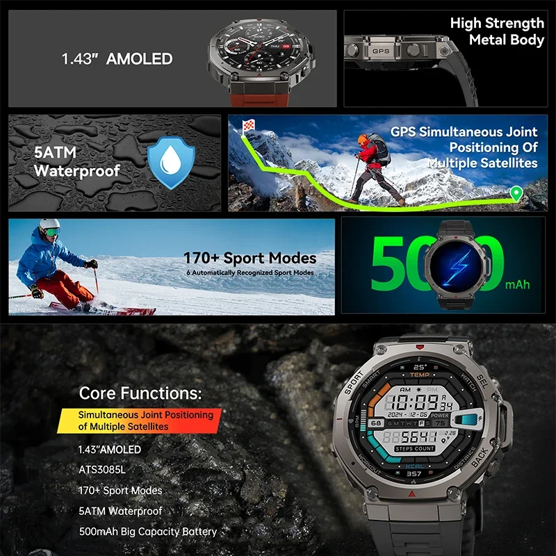 2026 New Military DM58 GPS Sma - огляд і ціна Smartwatch Military Watches For Men