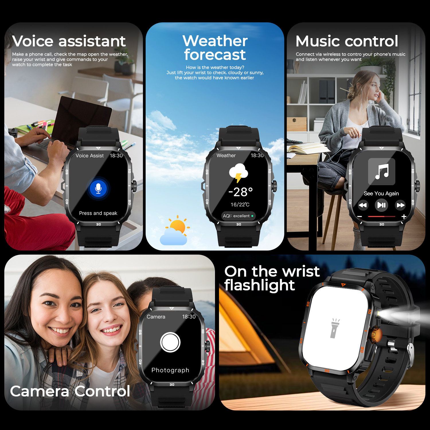 2025 NEW Military Smartwatch 2 - огляд і ціна Smartwatch Military Watches For Men