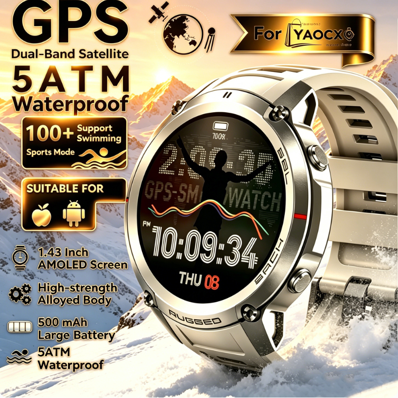 Global Six Satellite GPS Posit - огляд і ціна Smartwatch Military Watches For Men