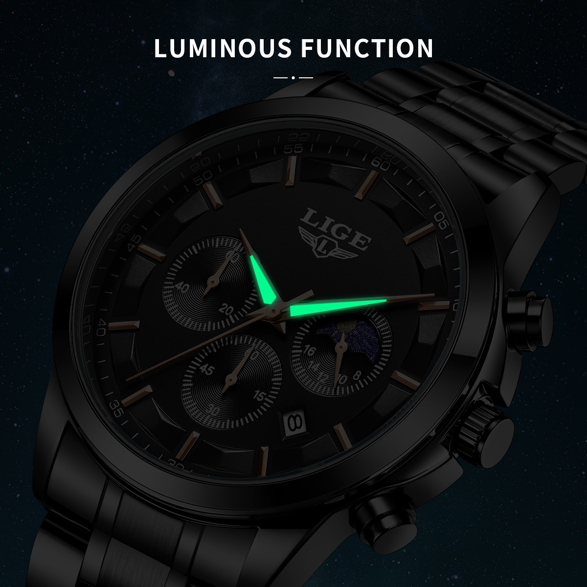 LIGE Luxury Business Man Watch - огляд і ціна Smartwatch Luxury Watches For Men