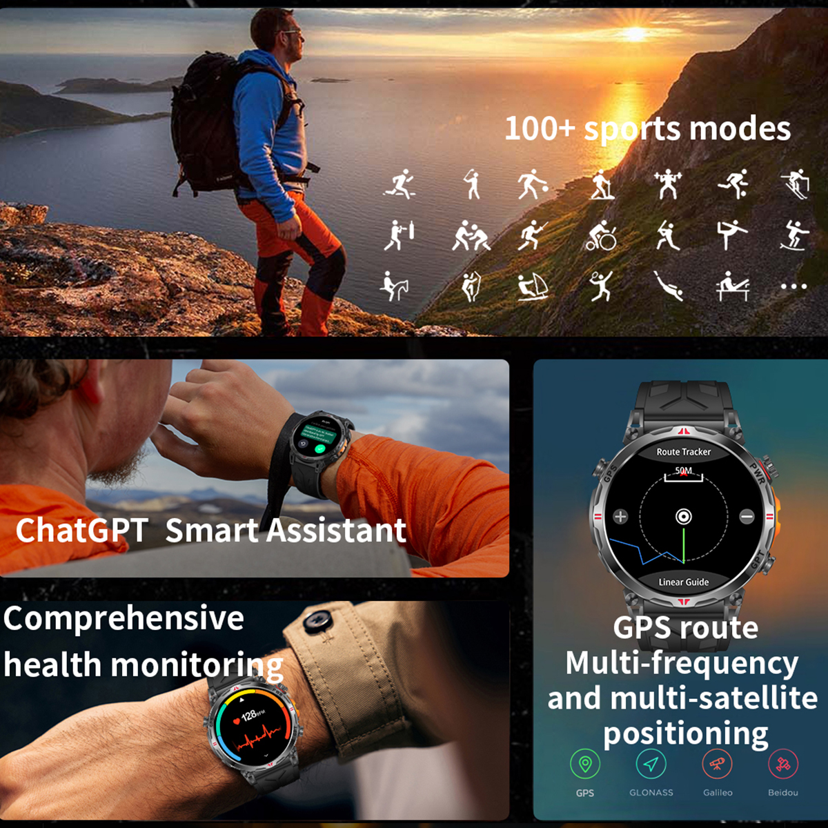 Swimming Waterproof Smart Watc - огляд і ціна Watch Vs Amazfit