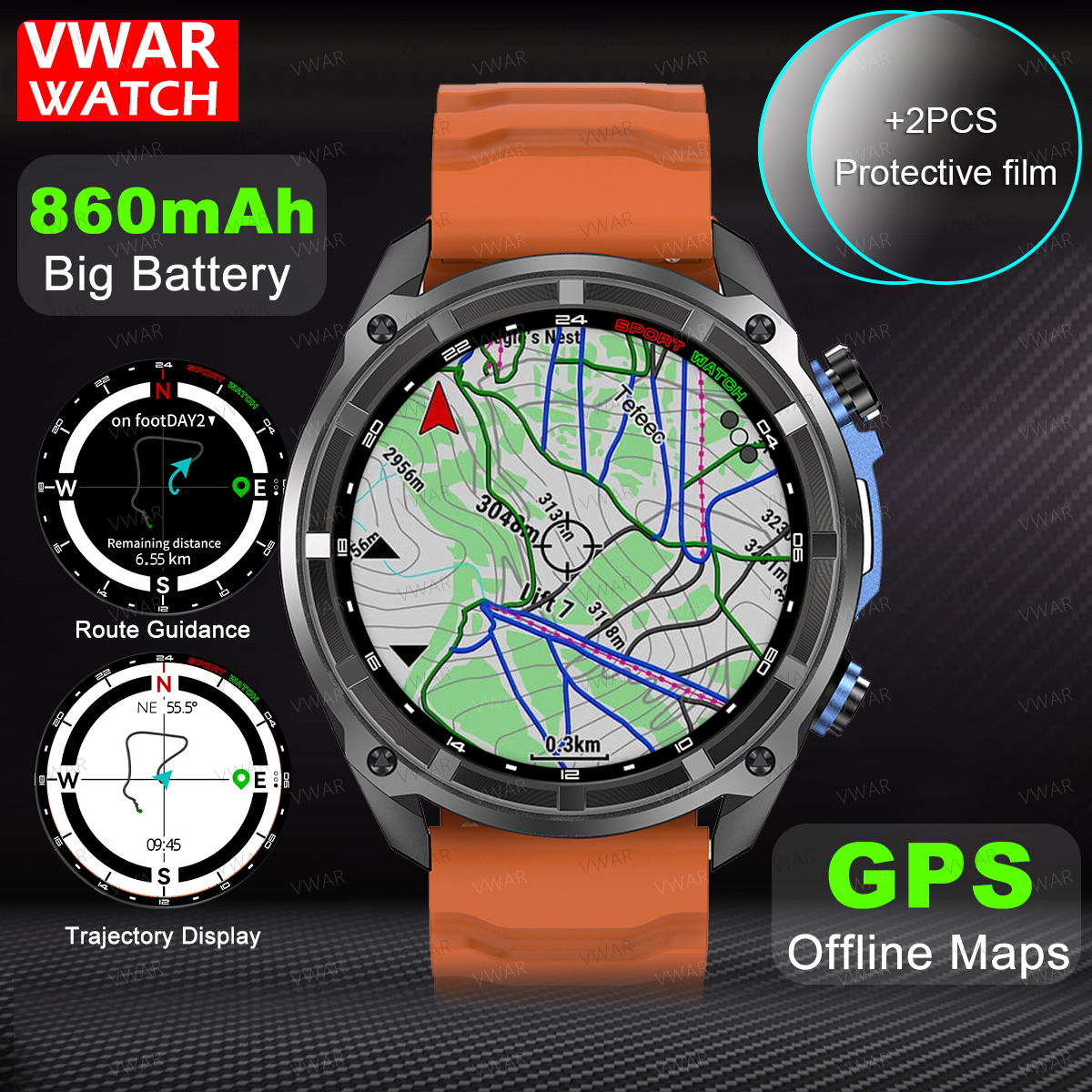2025 NEW GPS Smart Watch with  - огляд і ціна Watch Vs Amazfit