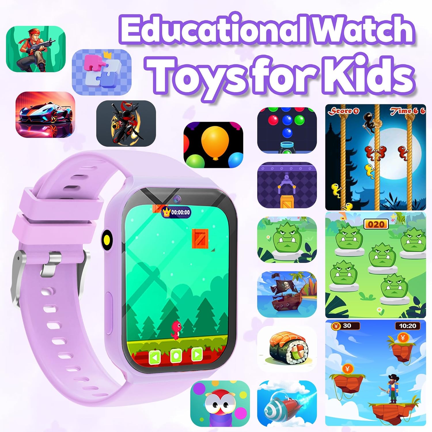 Kids Smart Watch with 18 Games - огляд і ціна Smartwatch Digital Watches For Kid Boy