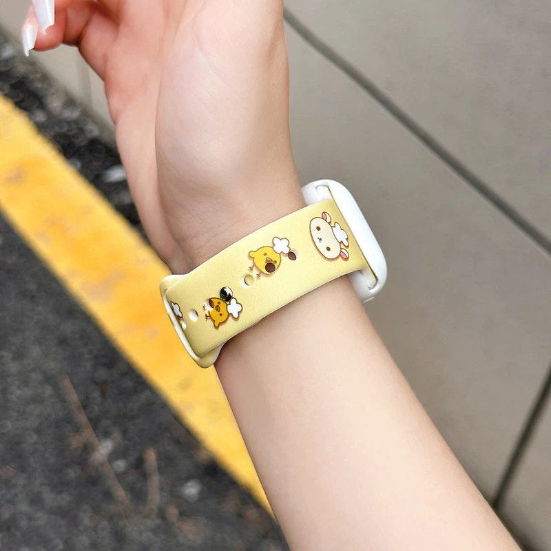 Cute Rilakkuma Print Silicone  - огляд і ціна Silicone Sport Band