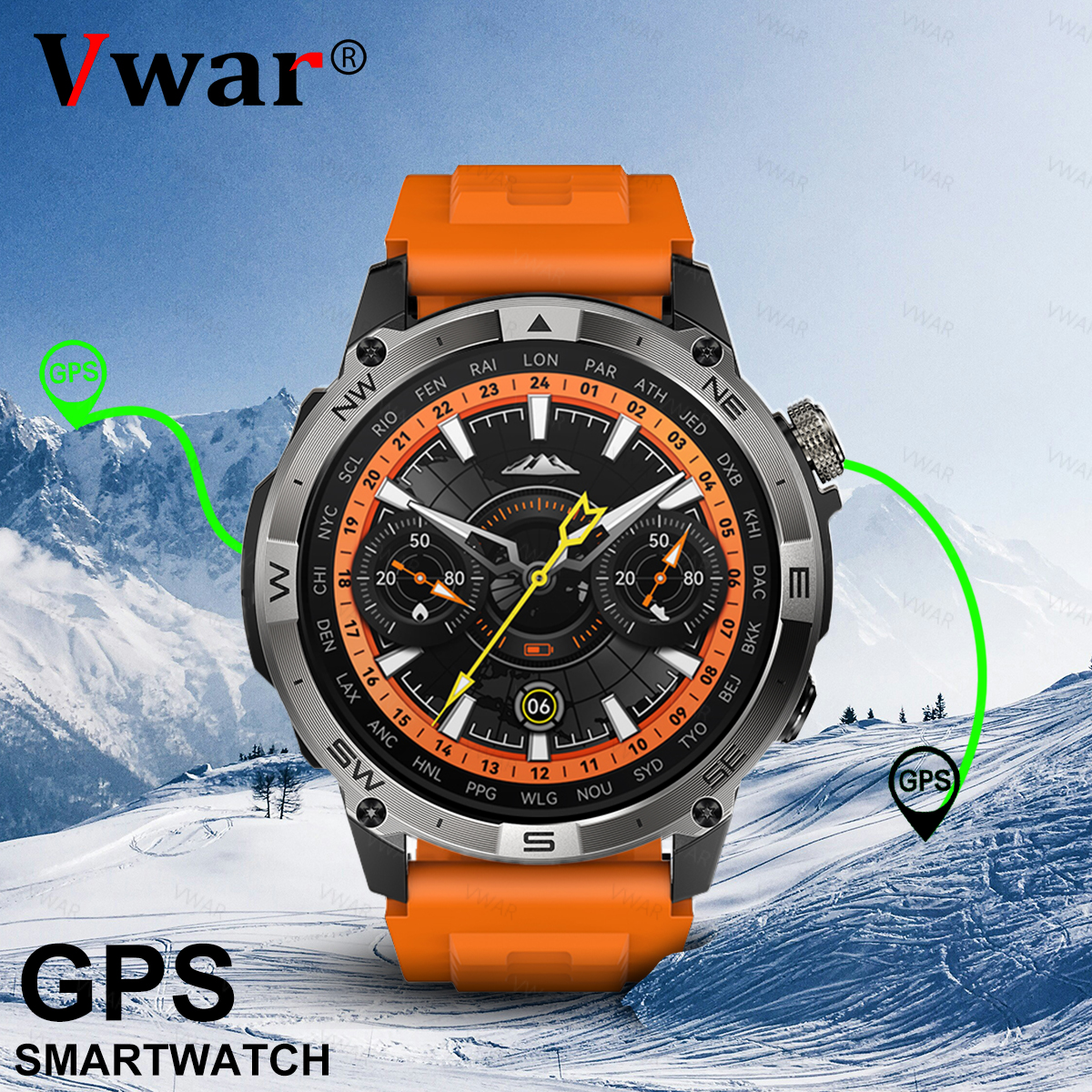 VWAR GPS Smart Watch 1.43” HD  - огляд і ціна Watch Vs Amazfit