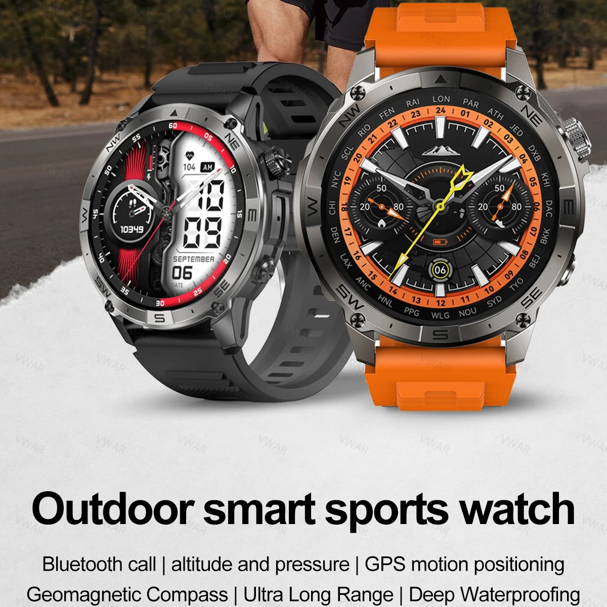 VWAR GPS Smart Watch 1.43” HD  - огляд і ціна Watch Vs Amazfit