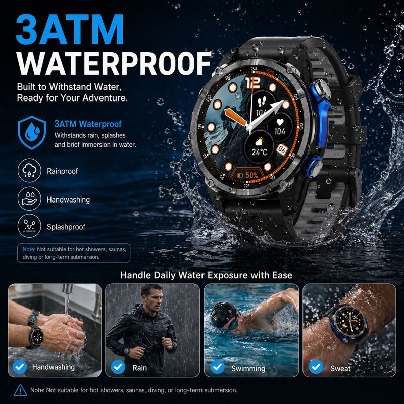 HD350 Pro Military Grade AGPS  - огляд і ціна Smartwatch Military Watches For Men