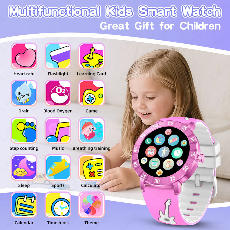 LIGE Girls Smart Watch SOS Chi - огляд і ціна Smartwatch Watches Useful Gift For Boys