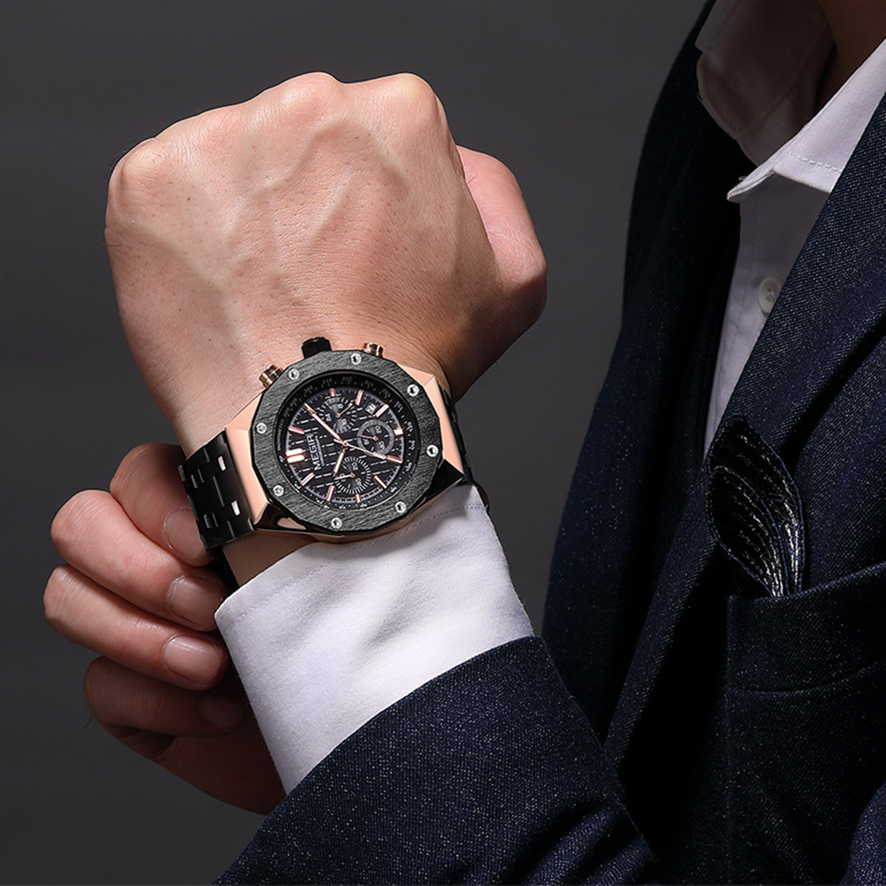 MEGIR Chronograph Luxury Men S - огляд і ціна Smartwatch Luxury Watches For Men
