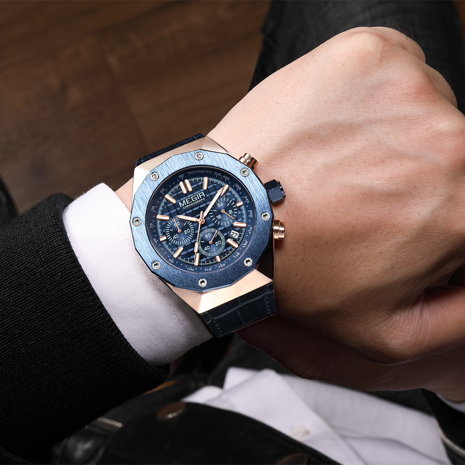 MEGIR Chronograph Luxury Men S - огляд і ціна Smartwatch Luxury Watches For Men