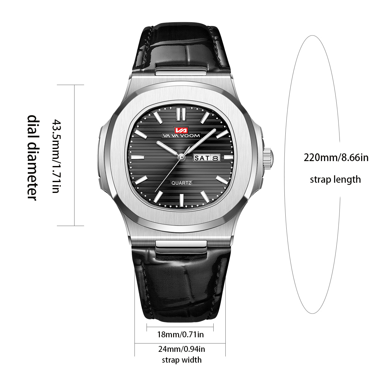 Luxury Men Quartz Watch 40mm B - огляд і ціна Smartwatch Military Watches For Men