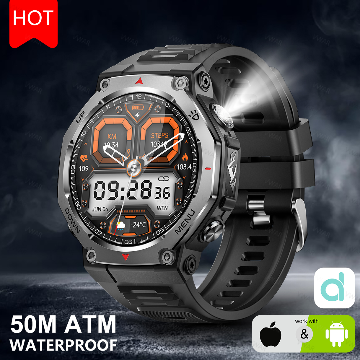VWAR T-Rex Ultra Smart Watch w - огляд і ціна Watch Vs Amazfit
