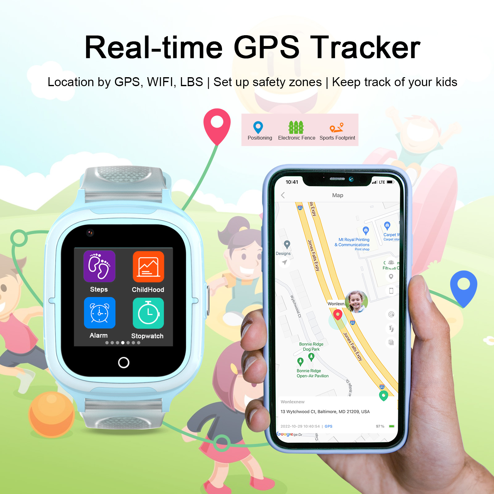 Getfitsoo Smart Watch For Chil - огляд і ціна Smartwatch Watch Whatsapp