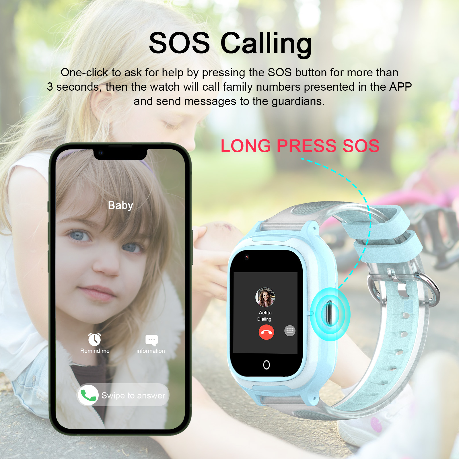 Getfitsoo Smart Watch For Chil - огляд і ціна Smartwatch Watch Whatsapp