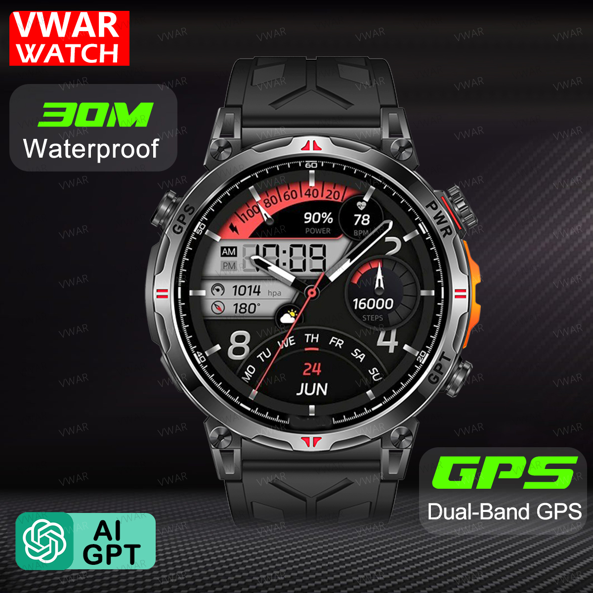 VWAR Air5 Ultra GPS Smartwatch - огляд і ціна Watch Vs Amazfit