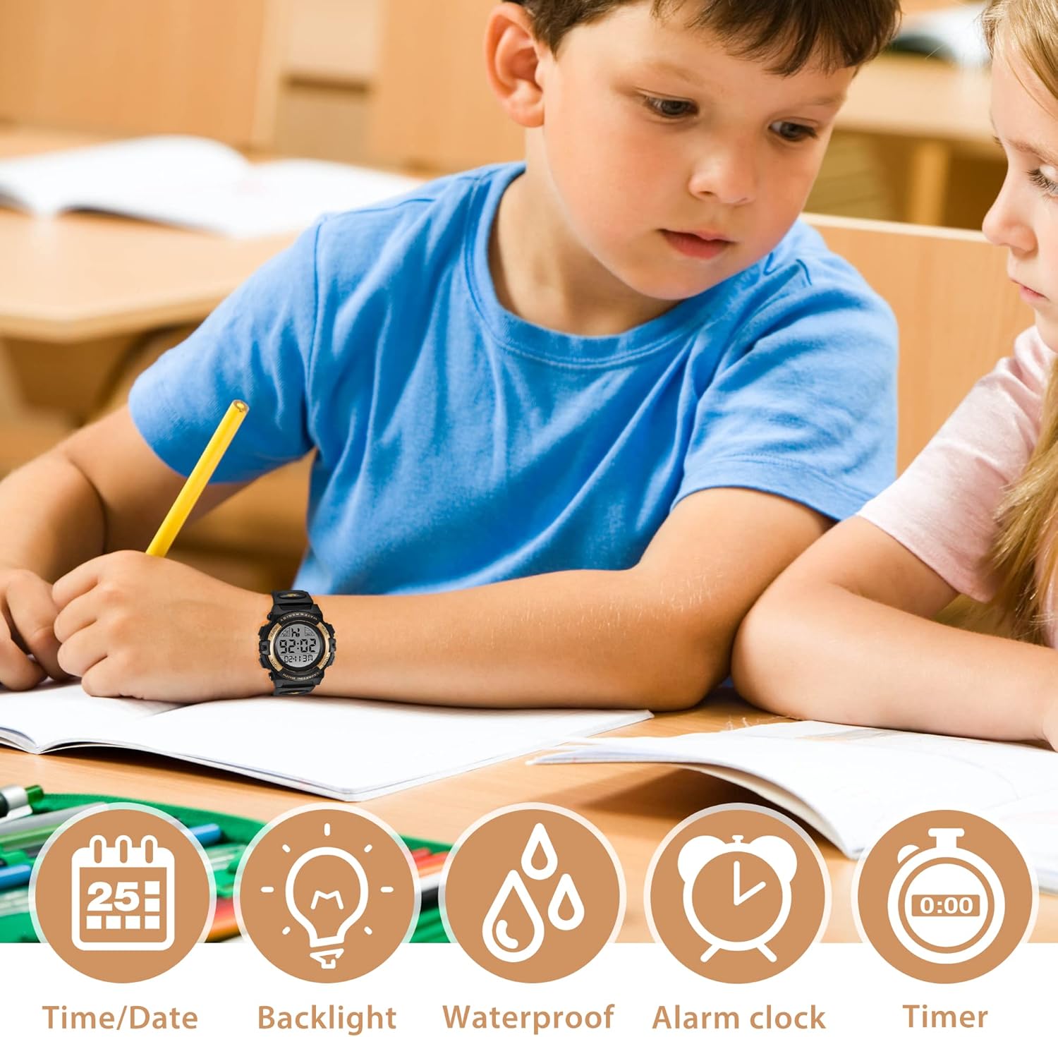 Digital Sport Watch for Boys 3 - огляд і ціна Silicone Sport Band