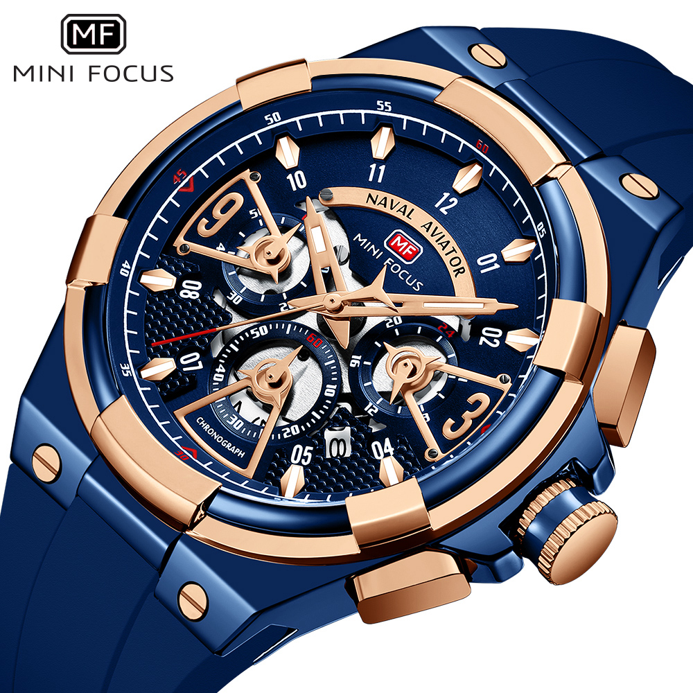 MINI FOCUS Mens Watches Brand  - огляд і ціна Silicone Sport Band