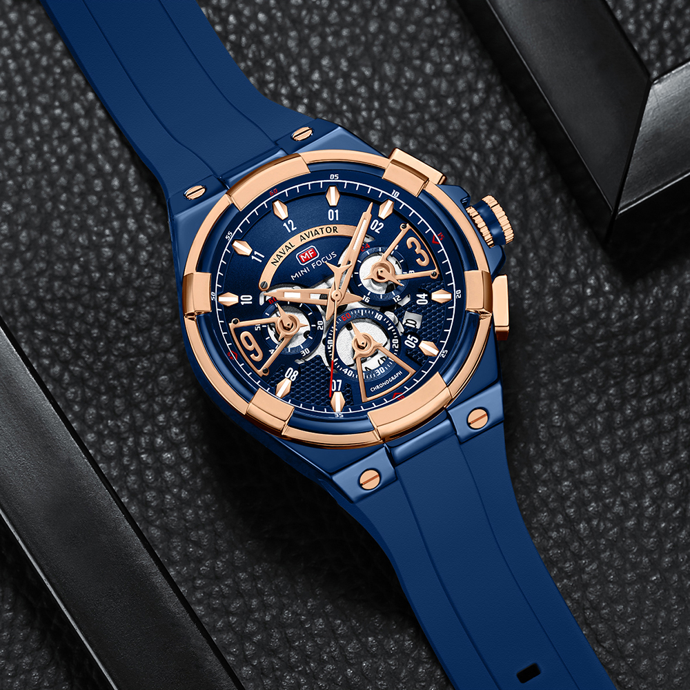 MINI FOCUS Mens Watches Brand  - огляд і ціна Silicone Sport Band