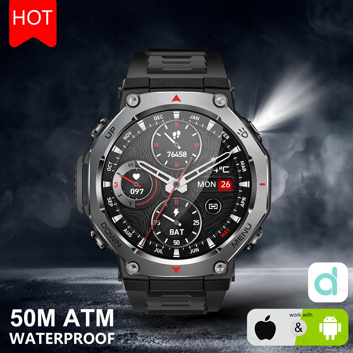 2025 New For Xiaomi Military G - огляд і ціна Watch Vs Amazfit