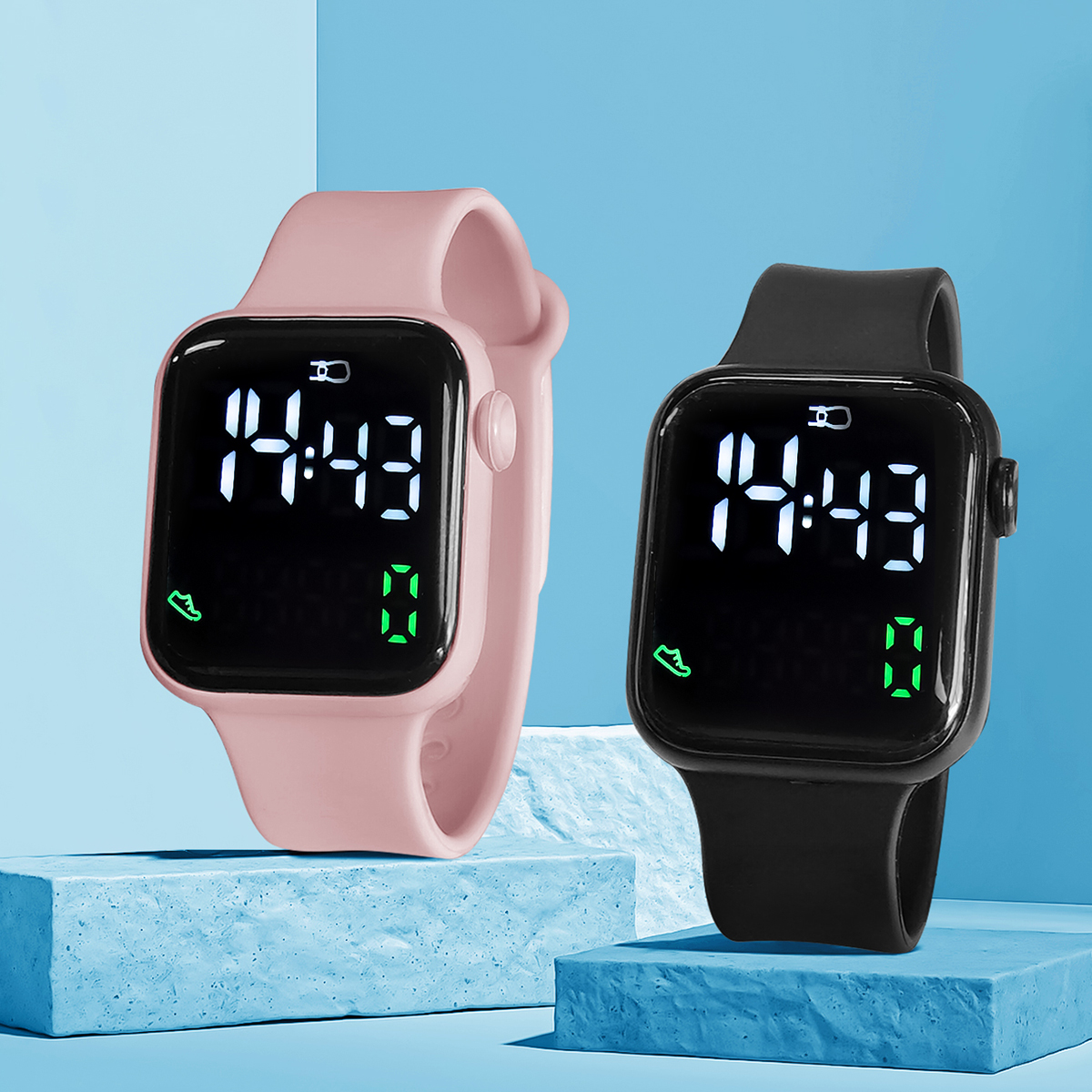 New 2PCS Student Minimalist Sm - огляд і ціна Smartwatch Watches Digital