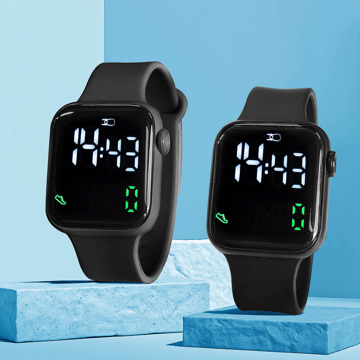 New 2PCS Student Minimalist Sm - огляд і ціна Smartwatch Watches Digital