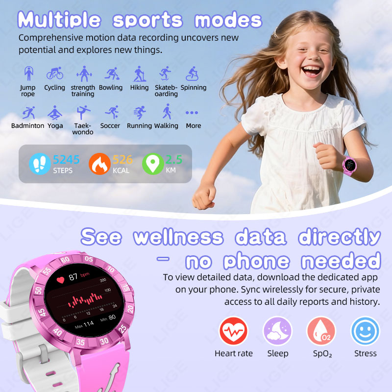 New Kids Smart Watch 2026 HRV  - огляд і ціна Smartwatch Watches Useful Gift For Boys