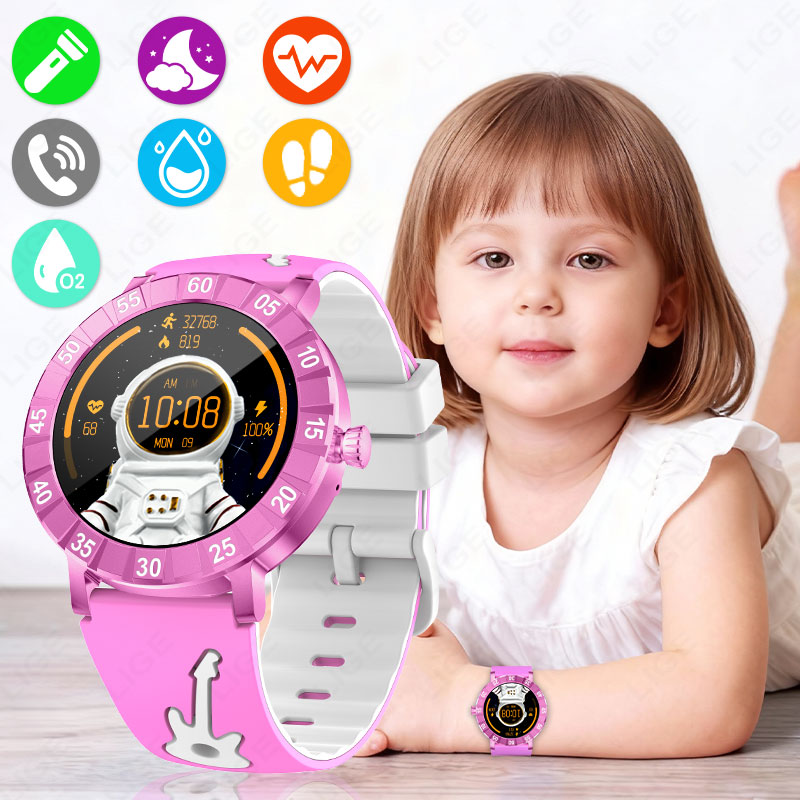 LIGE Kids Smart Watch HRV SOS  - огляд і ціна Smartwatch Watches Useful Gift For Boys