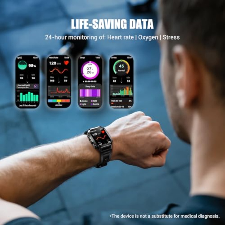 Military Tactical Smart Watche - огляд і ціна Smartwatch Military Watches For Men