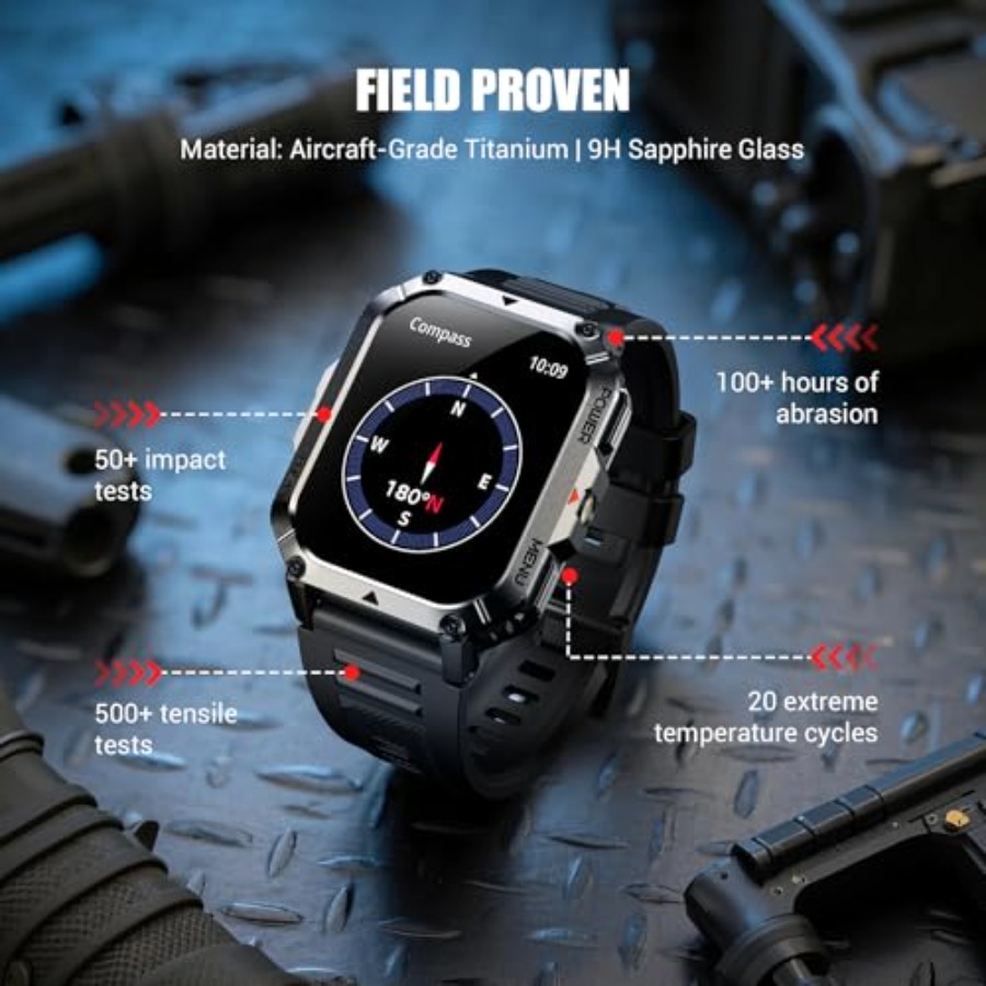 Military Tactical Smart Watche - огляд і ціна Smartwatch Military Watches For Men