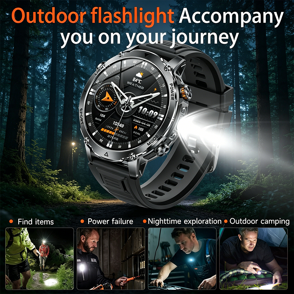 2026New Military Sports Smart  - огляд і ціна Smartwatch Military Watches For Men
